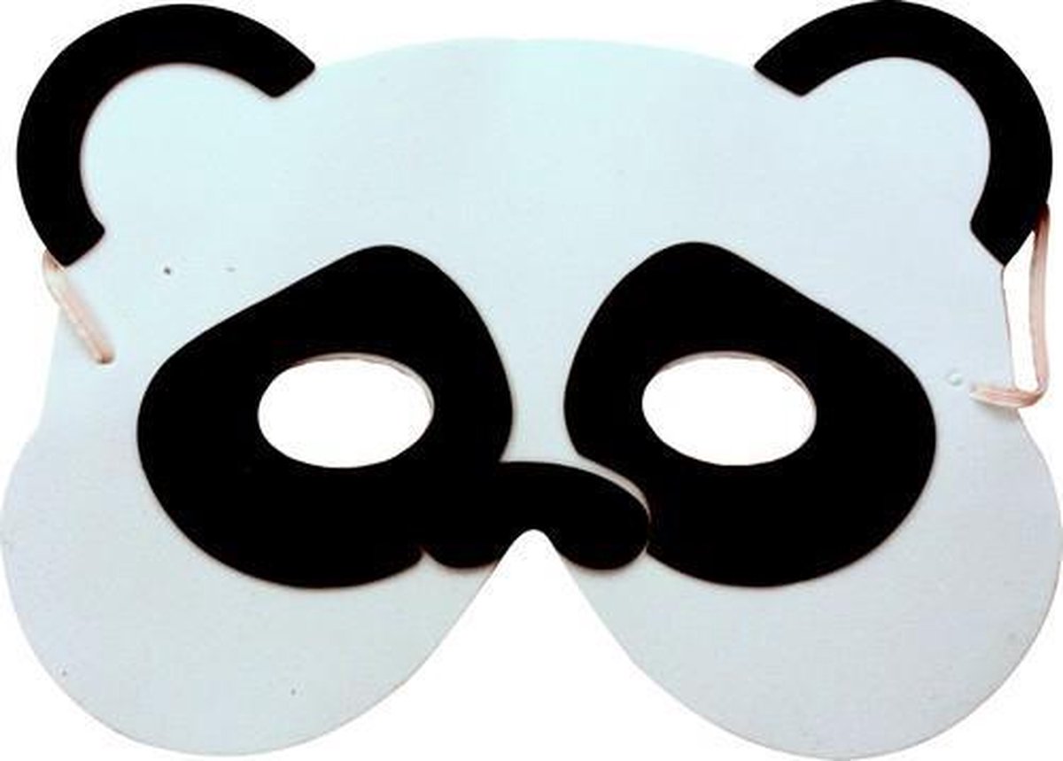 PARTYPRO - Pandamasker voor kinderen - Maskers > Half maskers